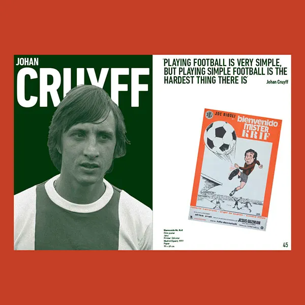 Diseño editorial. Publicación "Football Passion". Cruyff.
