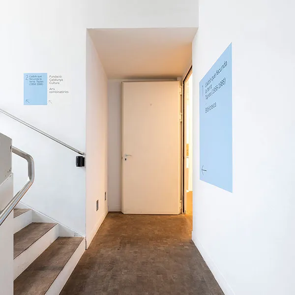 Señalización para el museo Fundació Antoni Tàpies Barcelona