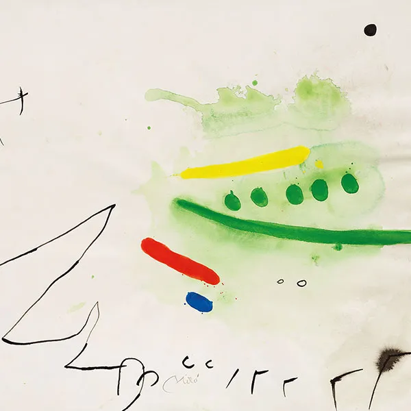 Publicación "The Youngest Among Us All". Diseño editorial. Cuadro de Miró.